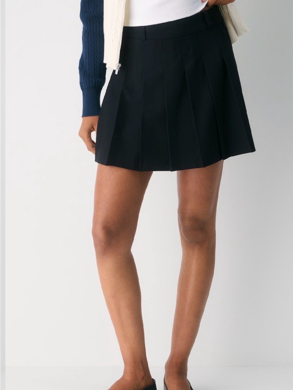 Sunday Best Black Skater Mini Skirt